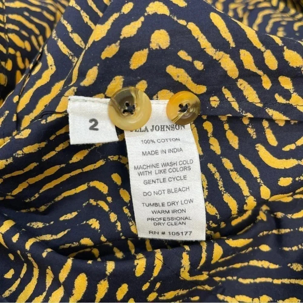 Ulla Johnson Prudence Blouse Size 2 Cotton Poplin Button Down‎ Puff Sleeve